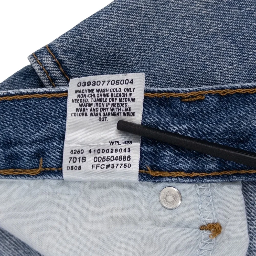 Levis 550 Relaxed Fit Jeans Men's‎ 42x30 Blue Stonewash Denim Red Tab Y2K 2008